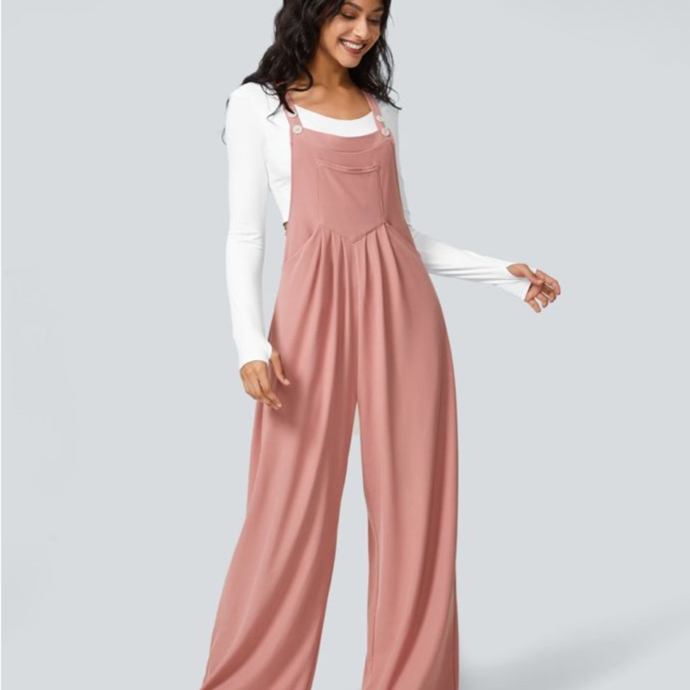 HALARA pocket waffle overalls